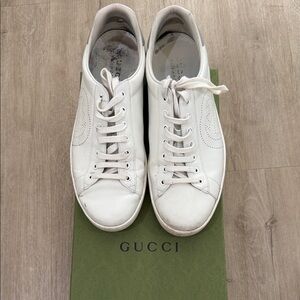 Gucci Classic Ace White Leather Sneakers